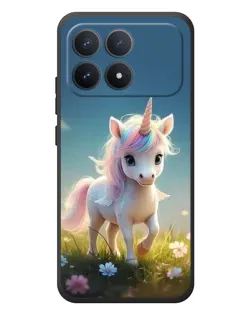Чехол для Xiaomi Poco F8 Pro с картинкой «Единорог на поляне» Чехол для Xiaomi Poco F8 Pro с картинкой «Единорог на поляне»