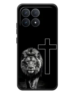Чехол для Xiaomi Poco F8 Pro с картинкой «Лев и Крест»