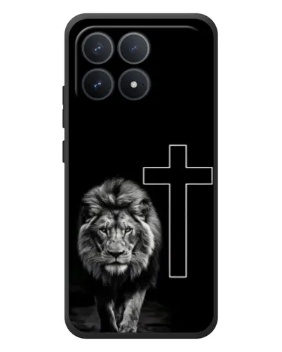 Чехол для Xiaomi Poco F8 Pro с картинкой «Лев и Крест» Чехол для Xiaomi Poco F8 Pro с картинкой «Лев и Крест»