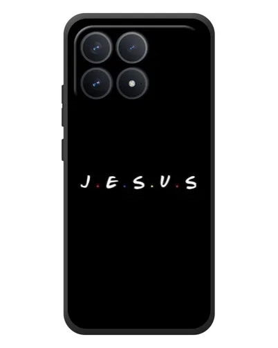 Чехол для Xiaomi Poco F8 Pro с картинкой «Точки веры J.E.S.U.S.» Чехол для Xiaomi Poco F8 Pro с картинкой «Точки веры J.E.S.U.S.»