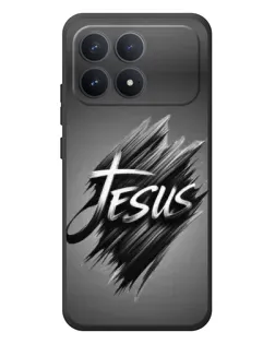 Чехол для Xiaomi Poco F8 Pro с картинкой «Надпись Jesus Graffiti»