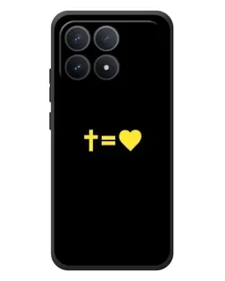 Чехол для Xiaomi Poco F8 Pro с картинкой «Сердце и Крест»