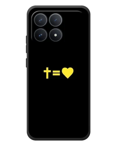 Чехол для Xiaomi Poco F8 Pro с картинкой «Сердце и Крест» Чехол для Xiaomi Poco F8 Pro с картинкой «Сердце и Крест»
