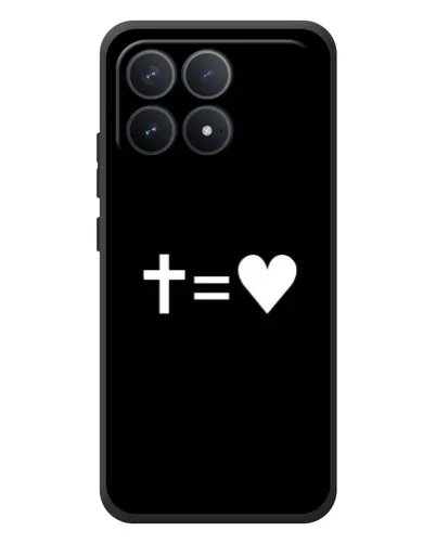 Чехол для Xiaomi Poco F8 Pro с картинкой «Крест и Сердце» Чехол для Xiaomi Poco F8 Pro с картинкой «Крест и Сердце»