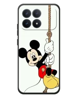 Чехол для Xiaomi Poco F8 Pro с картинкой «Mickey на канате»