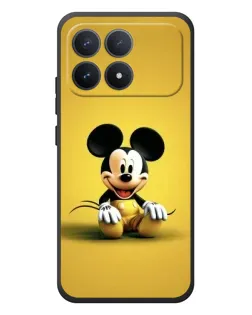 Чехол для Xiaomi Poco F8 Pro с картинкой «Микки на желтом»