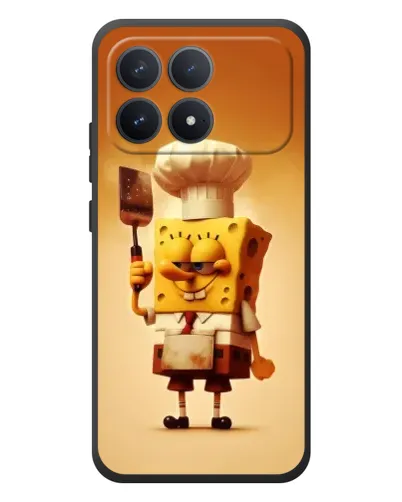 Чехол для Xiaomi Poco F8 Pro с картинкой «Губка Боб повар» Чехол для Xiaomi Poco F8 Pro с картинкой «Губка Боб повар»