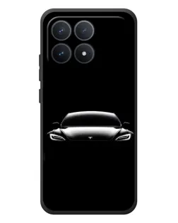 Чехол для Xiaomi Poco F8 Pro с картинкой «Фары Tesla Night»