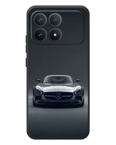 Чехол для Xiaomi Poco F8 Pro с картинкой «Mercedes на черном»