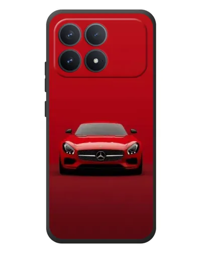Чехол для Xiaomi Poco F8 Pro с картинкой «Красный Mercedes AMG»
