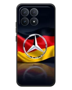 Чехол для Xiaomi Poco F8 Pro с картинкой «Mercedes — флаг Германии»