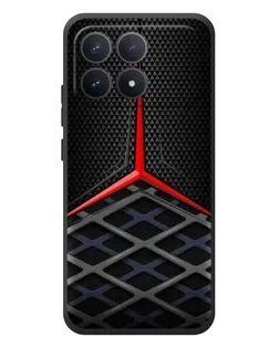 Чехол для Xiaomi Poco F8 Pro с картинкой «Mercedes Carbon Grid»
