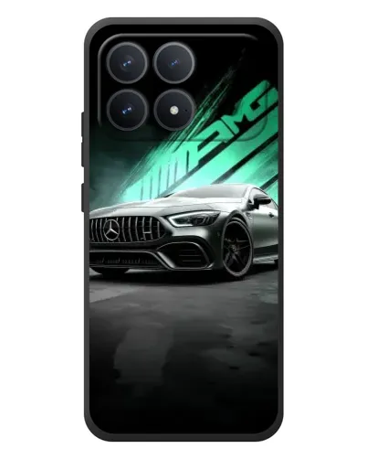 Чехол для Xiaomi Poco F8 Pro с картинкой «Темный Mercedes AMG»