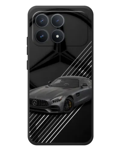Чехол для Xiaomi Poco F8 Pro с картинкой «Mercedes AMG — графика»