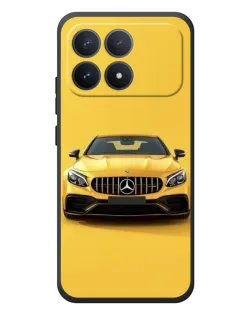 Чехол для Xiaomi Poco F8 Pro с картинкой «Желтый Mercedes GT»