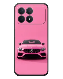 Чехол для Xiaomi Poco F8 Pro с картинкой «Розовый Mercedes AMG»