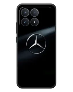 Чехол для Xiaomi Poco F8 Pro с картинкой «Mercedes на металле»
