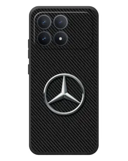 Чехол для Xiaomi Poco F8 Pro с картинкой «Карбоновый Mercedes стиль»