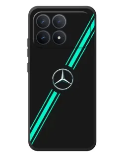Чехол для Xiaomi Poco F8 Pro с картинкой «Спортивные линии Mercedes»