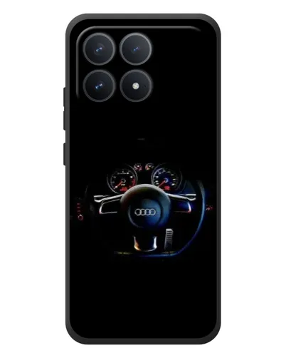 Чехол для Xiaomi Poco F8 Pro с картинкой «Салон Audi — руль» Чехол для Xiaomi Poco F8 Pro с картинкой «Салон Audi — руль»