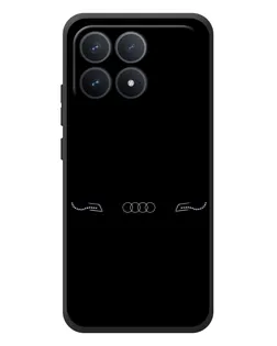 Чехол для Xiaomi Poco F8 Pro с картинкой «Audi — световой подпись»
