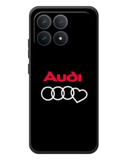 Чехол для Xiaomi Poco F8 Pro с картинкой «Логотип Audi Heart»
