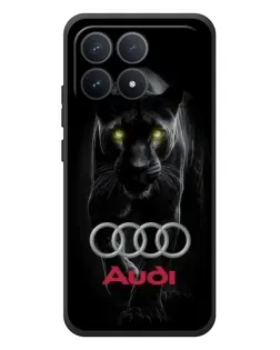 Чехол для Xiaomi Poco F8 Pro с картинкой «Пантера и Audi»