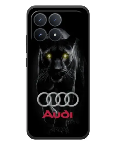Чехол для Xiaomi Poco F8 Pro с картинкой «Пантера и Audi» Чехол для Xiaomi Poco F8 Pro с картинкой «Пантера и Audi»