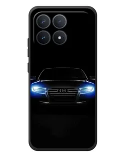 Чехол для Xiaomi Poco F8 Pro с картинкой «Audi в неоне»