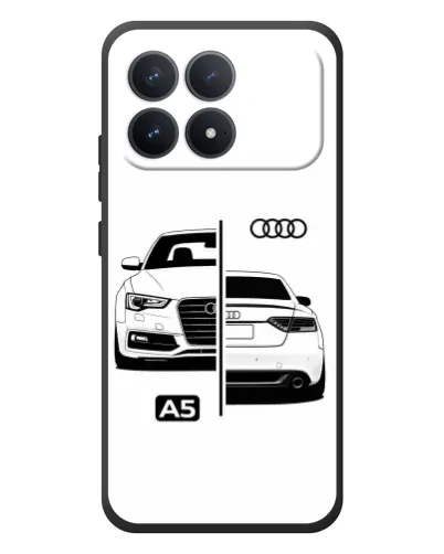Чехол для Xiaomi Poco F8 Pro с картинкой «Audi — контрастный дизайн» Чехол для Xiaomi Poco F8 Pro с картинкой «Audi — контрастный дизайн»