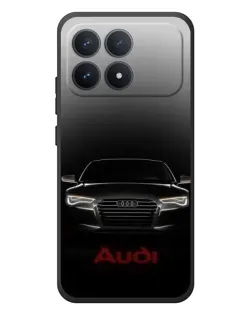 Чехол для Xiaomi Poco F8 Pro с картинкой «Audi — градиентный контур»