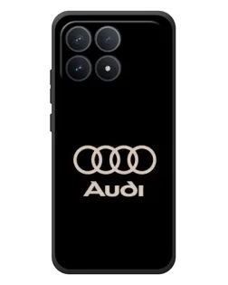 Чехол для Xiaomi Poco F8 Pro с картинкой «Audi — золотой логотип»