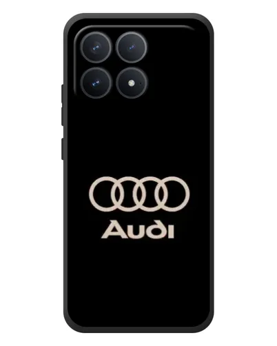 Чехол для Xiaomi Poco F8 Pro с картинкой «Audi — золотой логотип» Чехол для Xiaomi Poco F8 Pro с картинкой «Audi — золотой логотип»