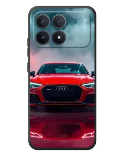 Чехол для Xiaomi Poco F8 Pro с картинкой «Audi RS — красный стиль»