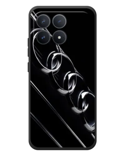 Чехол для Xiaomi Poco F8 Pro с картинкой «Audi — абстрактные кольца» Чехол для Xiaomi Poco F8 Pro с картинкой «Audi — абстрактные кольца»