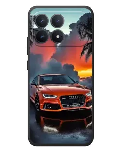 Чехол для Xiaomi Poco F8 Pro с картинкой «Audi — закат»