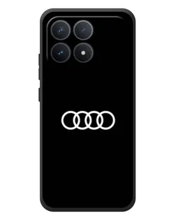 Чехол для Xiaomi Poco F8 Pro с картинкой «Audi White Logo»