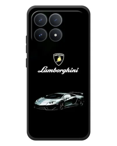 Чехол для Xiaomi Poco F8 Pro с картинкой «Логотип Lamborghini классика»