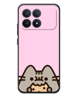 Чехол для Xiaomi Poco F8 Pro с картинкой «Pusheen и печенье»