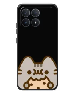 Чехол для Xiaomi Poco F8 Pro с картинкой «Пушин на черном»