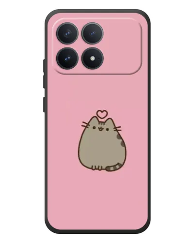 Чехол для Xiaomi Poco F8 Pro с картинкой «Pusheen сердце» Чехол для Xiaomi Poco F8 Pro с картинкой «Pusheen сердце»