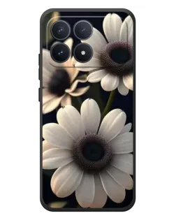Чехол для Xiaomi Poco F8 Pro с картинкой «Белые маргаритки макро»