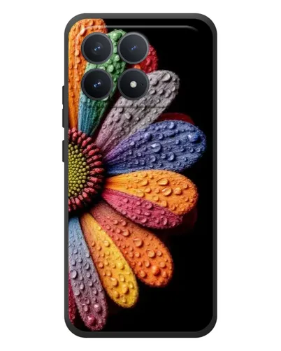 Чехол для Xiaomi Poco F8 Pro с картинкой «Радужный цветок»