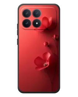 Чехол для Xiaomi Poco F8 Pro с картинкой «Маковые соцветия»