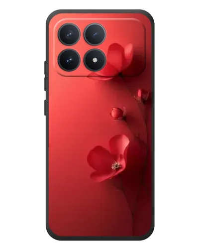 Чехол для Xiaomi Poco F8 Pro с картинкой «Маковые соцветия»