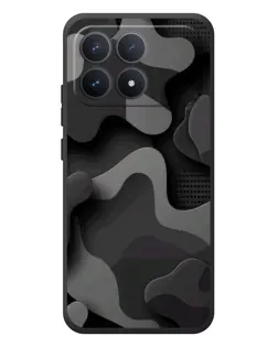 Чехол для Xiaomi Poco F8 Pro с картинкой «Темный абстрактный камуфляж» Чехол для Xiaomi Poco F8 Pro с картинкой «Темный абстрактный камуфляж»