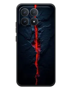 Чехол для Xiaomi Poco F8 Pro с картинкой «Kрасная лавовая трещина» Чехол для Xiaomi Poco F8 Pro с картинкой «Kрасная лавовая трещина»
