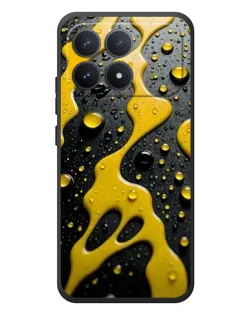 Чехол для Xiaomi Poco F8 Pro с картинкой «Жидкое желтое золото» Чехол для Xiaomi Poco F8 Pro с картинкой «Жидкое желтое золото»