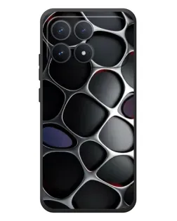 Чехол для Xiaomi Poco F8 Pro с картинкой «Объемная темная решетка» Чехол для Xiaomi Poco F8 Pro с картинкой «Объемная темная решетка»