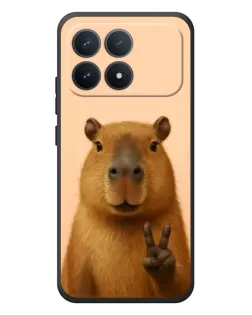Чехол для Xiaomi Poco F8 Pro с картинкой «Капибара виктория» Чехол для Xiaomi Poco F8 Pro с картинкой «Капибара виктория»